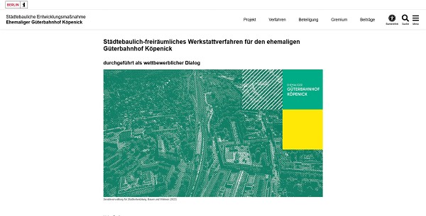 Website mit Wordpress für Städtebauliche Entwicklungsmaßnahme in Berlin